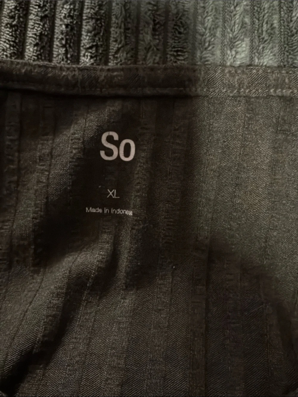 SO Black Ribbed Button-Front Cardigan - Picture 2 of 2